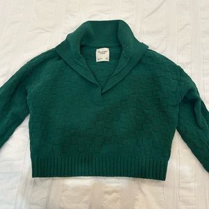 Abercrombie green sweater size XS